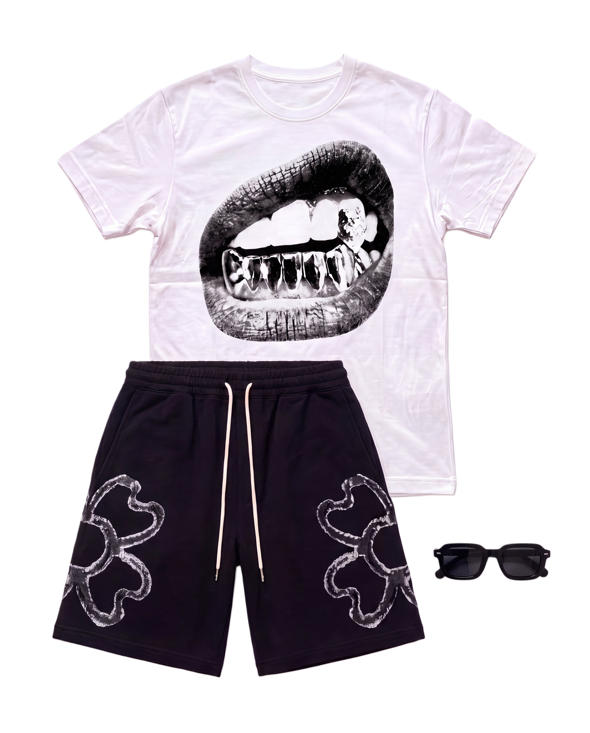 Viral Outfit Grillz flat lay