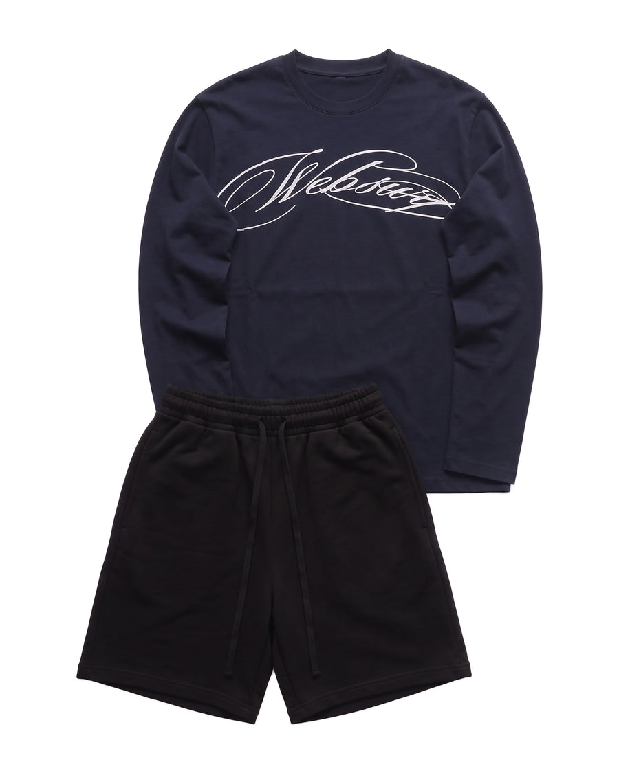 VIRAL OUTFIT - NAVY SCRIPT