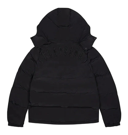 Trapstar Irongate Detachable Hooded Puffer Jacket - (BLACKOUT EDITION)