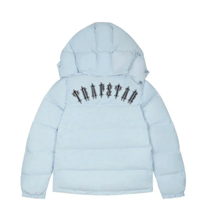 Trapstar Irongate Detachable Hooded Puffer Jacket - (ICE BLUE)