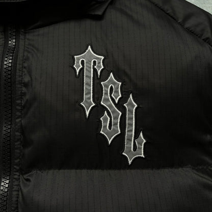 Trapstar Shooters Hooded Puffer Jacket - (BLACK/REFLECTIVE)