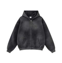 Vintage Washed Zip Hoodie