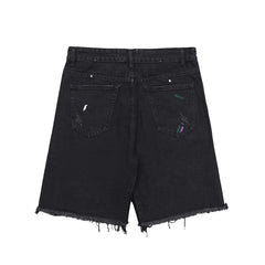 NOIR DENIM SHORTS