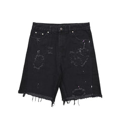 NOIR DENIM SHORTS