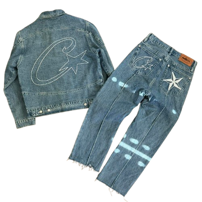 Corteiz C Star Denim TrackSuit