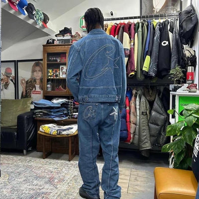 Corteiz C Star Denim TrackSuit