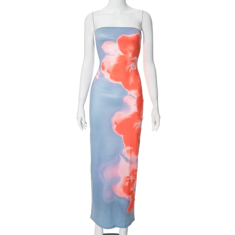 Strapless Bodycon Maxi Dress