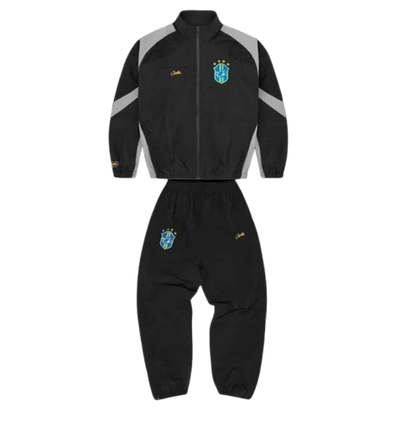 Corteiz Brasil Olympic Shuku Tracksuit - Black