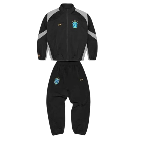 Corteiz Brasil Olympic Shuku Tracksuit - Black