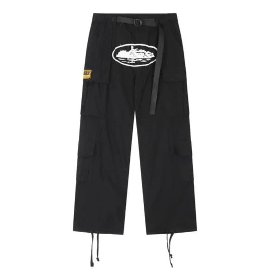 Corteiz OG Guerillaz Cargos – Black