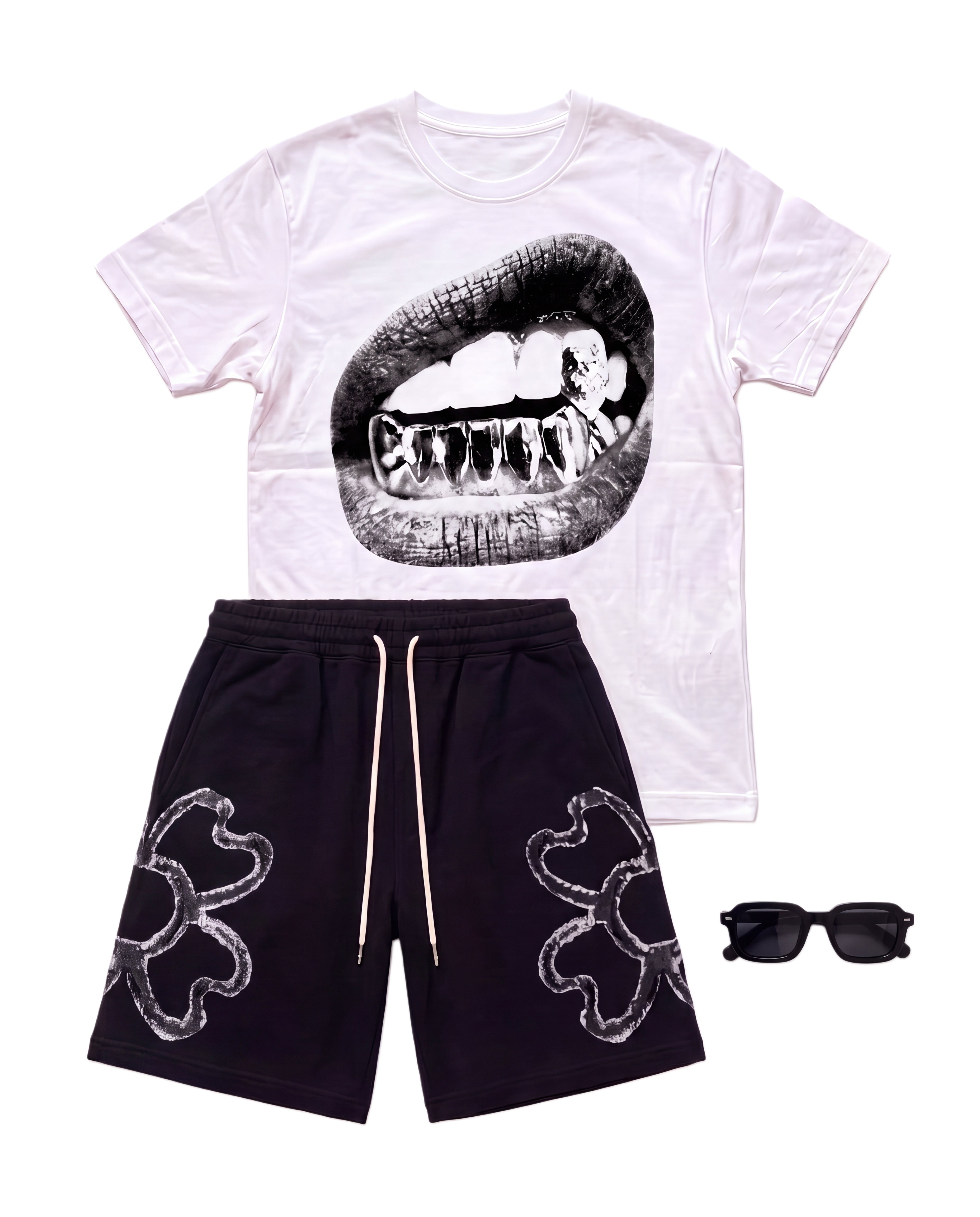 Viral Outfit Grillz flat lay