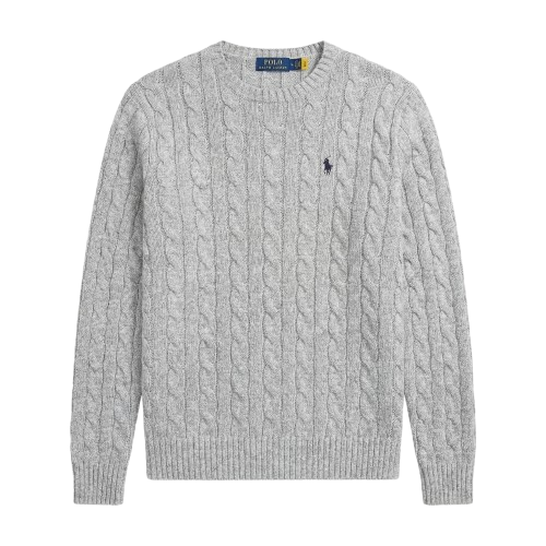 POLO — CABLE KNIT SWEATER