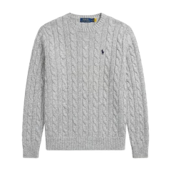 POLO — CABLE KNIT SWEATER