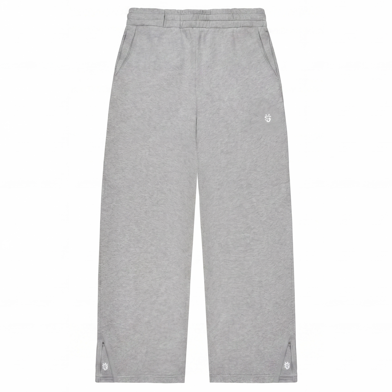 GREY WIDE LEG JOGGERS