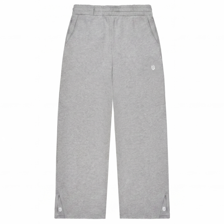 GREY WIDE LEG JOGGERS