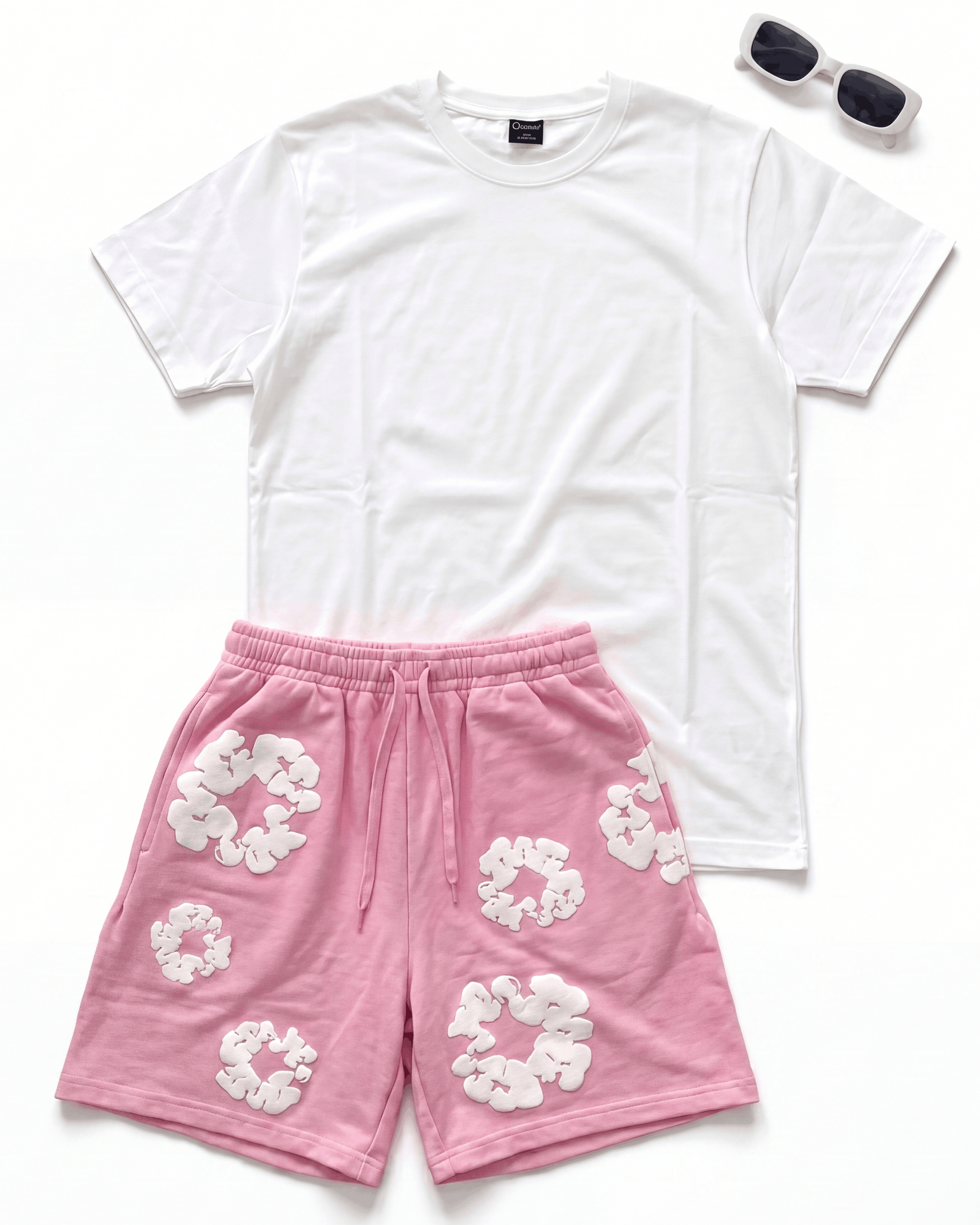 VIRAL OUTFIT - PINK FLORAL SHORTS FIT