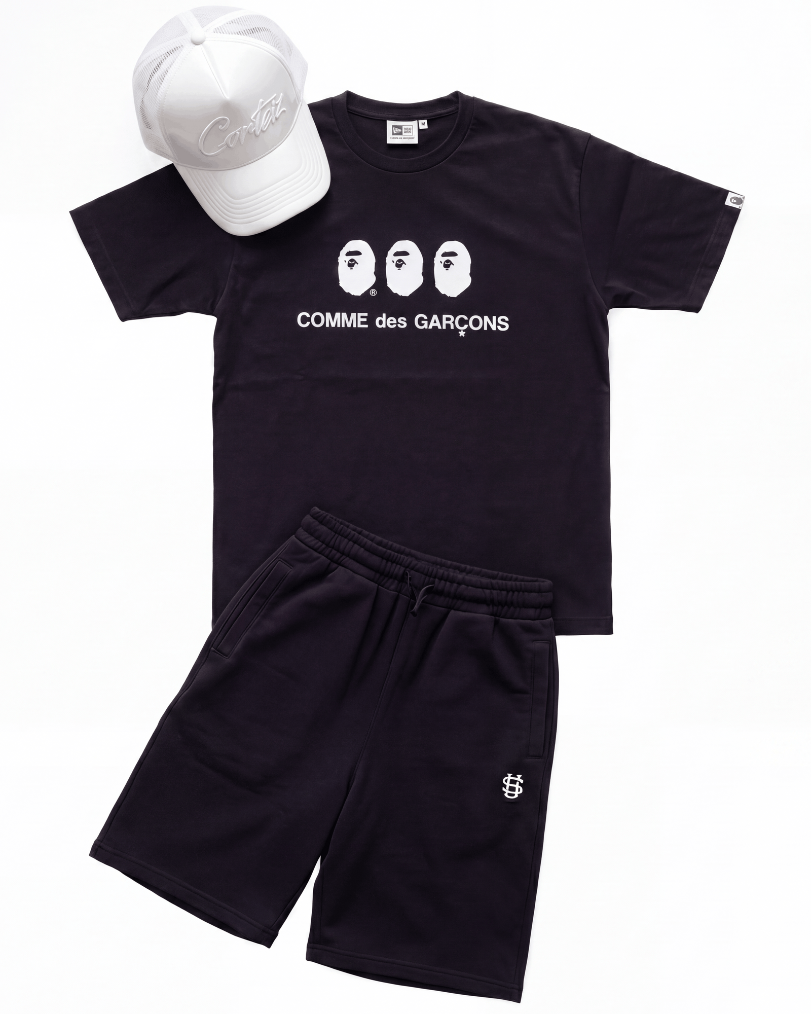 VIRAL OUTFIT - THREE APE HEADS CDG FIT