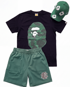 VIRAL OUTFIT - GREEN BAPE CAMO FIT