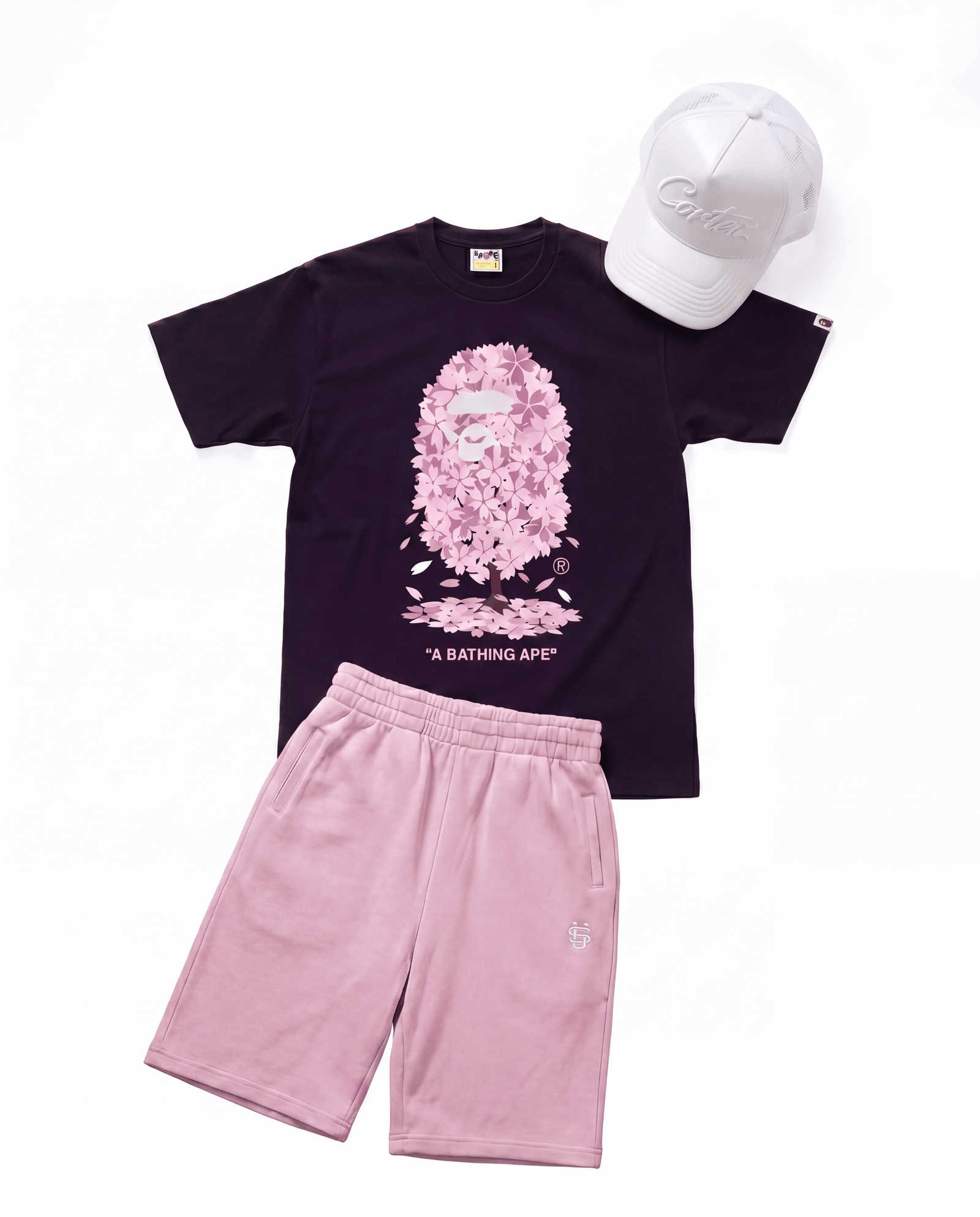 VIRAL OUTFIT - CHERRY BLOSSOM BAPE FIT