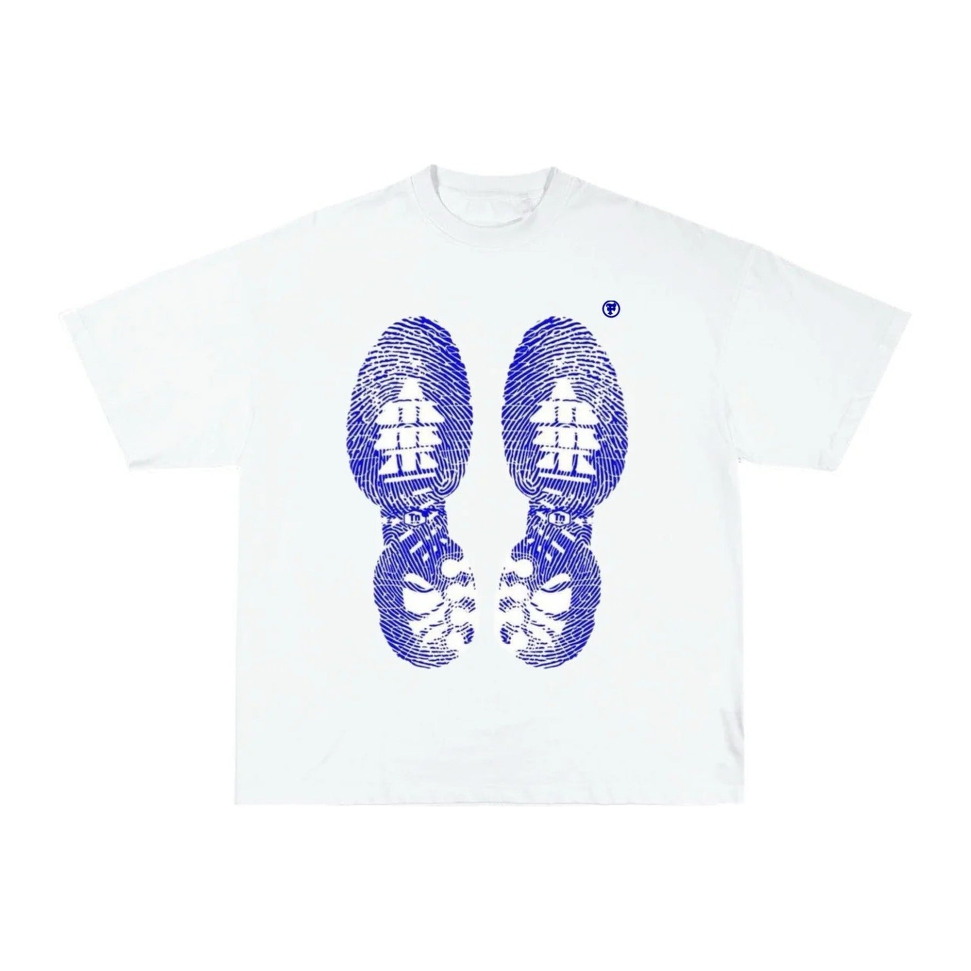 Sole print tee, white