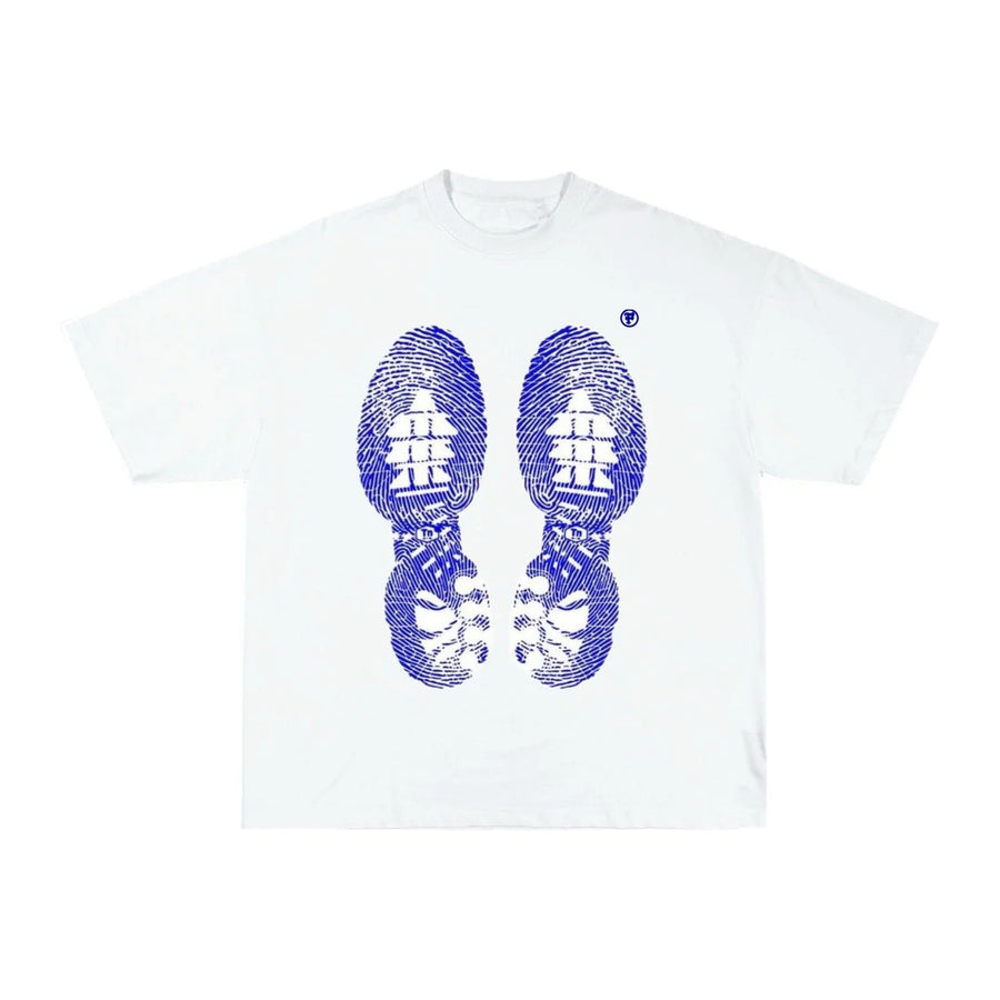 Sole print tee, white