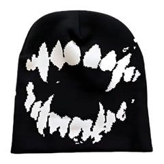 Teeth beanie, black