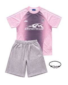 Viral Outfit Pink Club flat lay