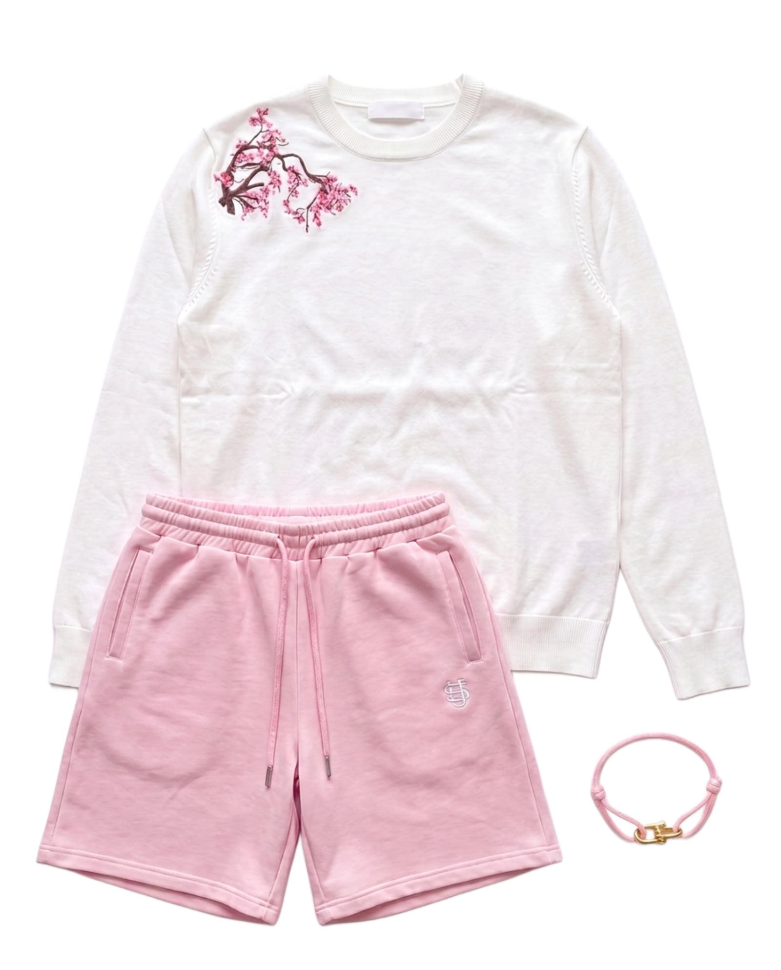 Viral Outfit Summer Blossom flat lay