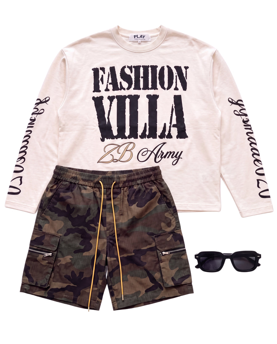 Viral Outfit Villa flat lay