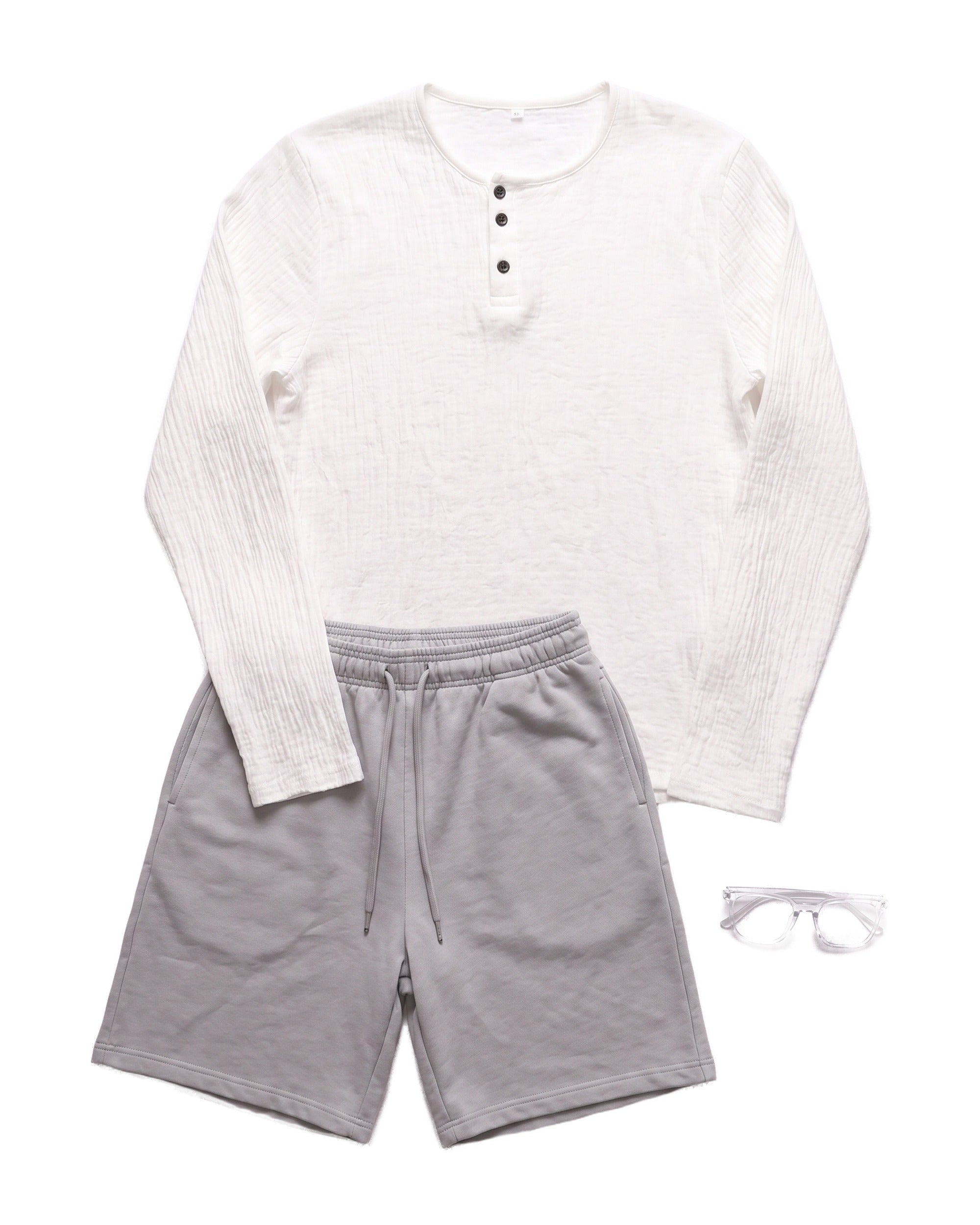 VIRAL OUTFIT - CREAM HENLEY